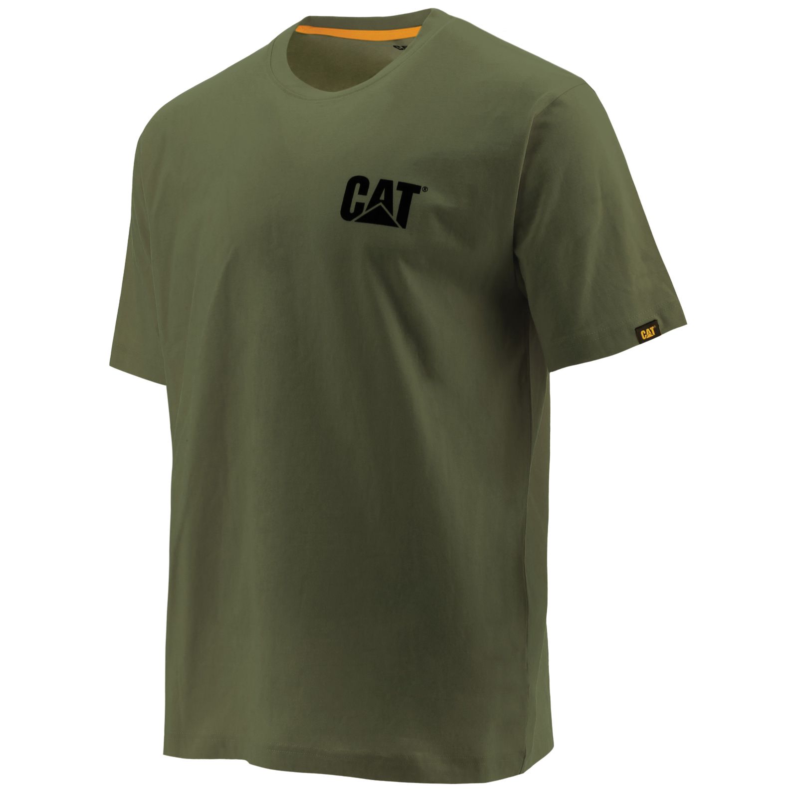 Men's Caterpillar Trademark T-Shirts Green Ireland FHLB78563